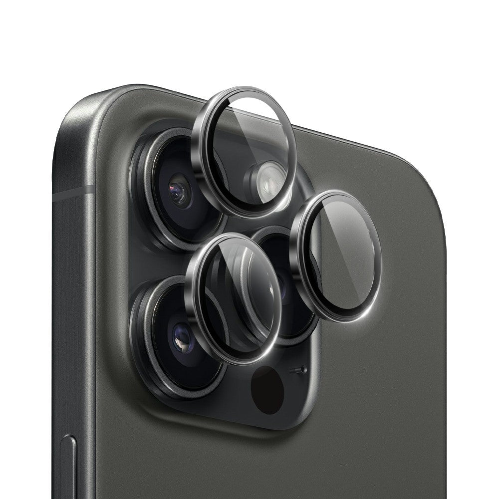 WIWU LG-005 1 Set For iPhone 15 Pro Max 3D Tempered Glass+Aluminum Alloy Frame Phone Rear Lens Film Protector WIWU LG-005 1 Set For iPhone 15 Pro Max 3D Tempered Glass+Aluminum Alloy Frame Phone Rear Lens Film Protector
